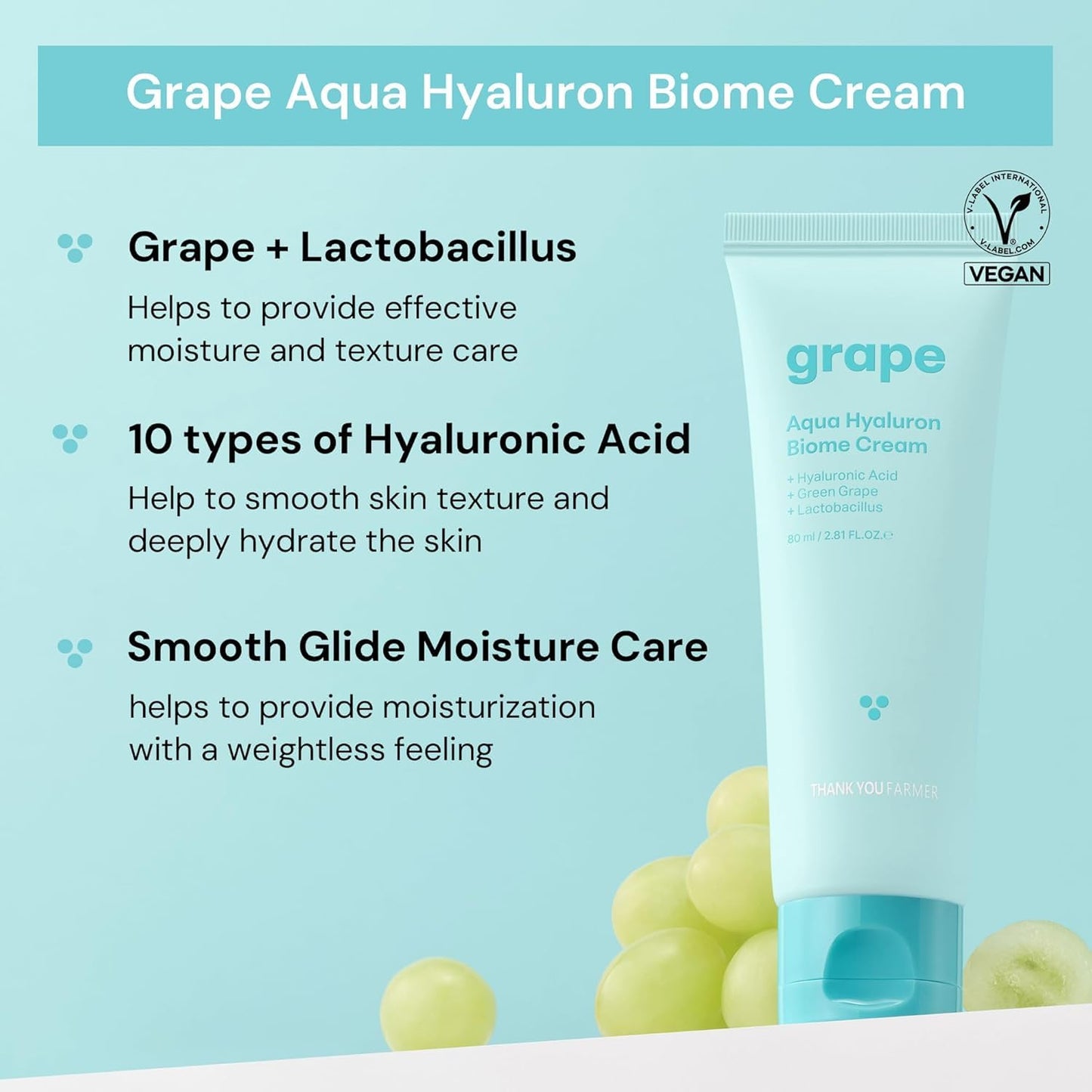Grape Aqua Hyaluron Biome Cream 80ml
